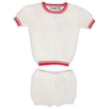 Tior Waffle Knit Girls 2-Piece Set - ST2654 - SS26 -