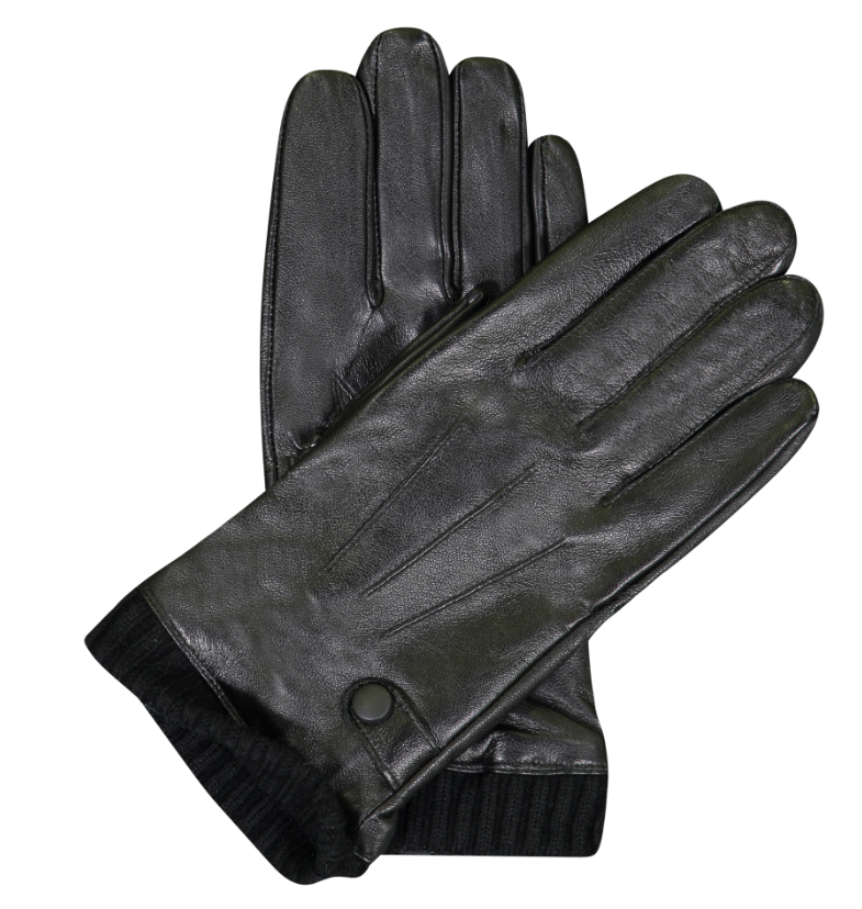 Valentini Ribbed Cuff Plush Lining Gloves - GL6110 -