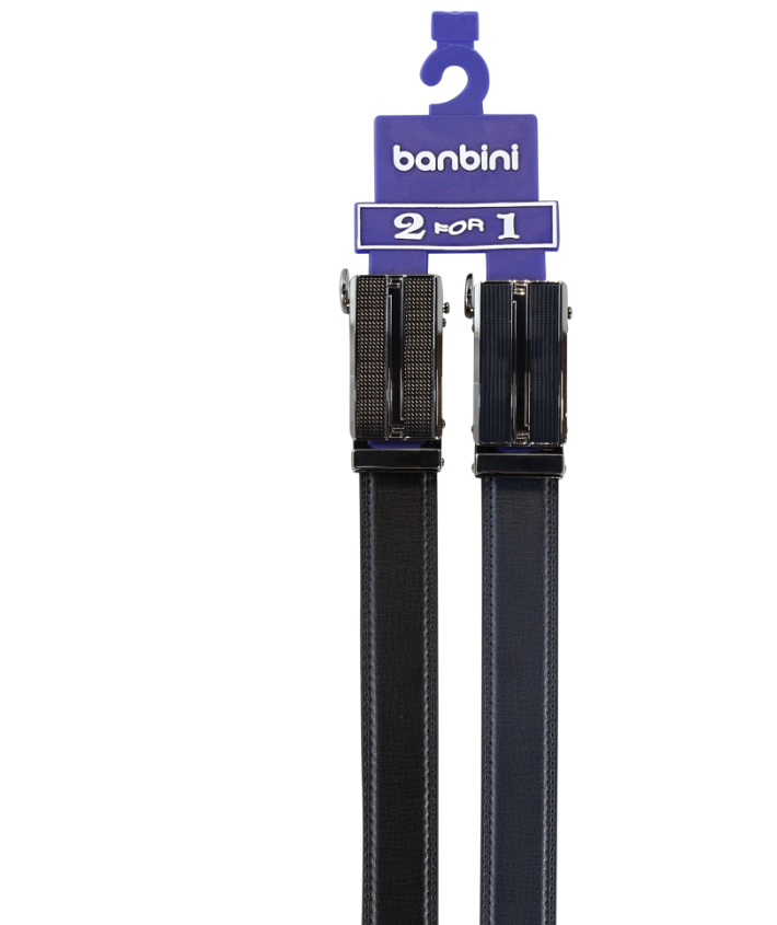 Banbini Boys Track Belt - 2 For 1 - Black/Navy -