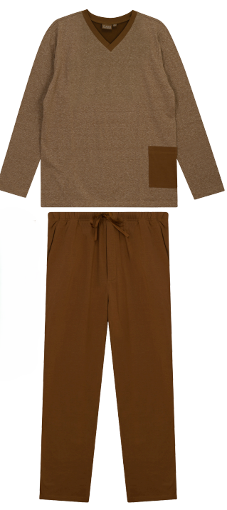 Yugo Sport V-Neck Knit Pajamas - 9275 -