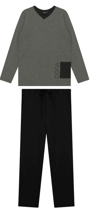 Yugo Sport V-Neck Knit Pajamas - 9275 -