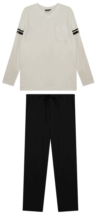 Yugo Sport V-Neck Knit Pajamas - 9351 -