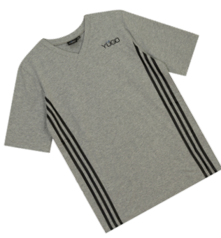 Yugo Sport Mens V-Neck Knit Pajamas w/ Printed Stripes - Short Sleeve - 9352 -