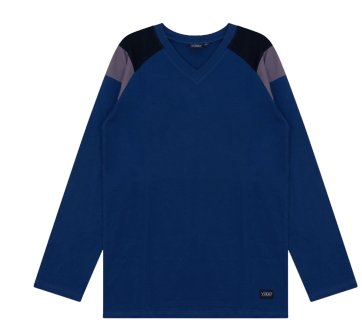 Yugo Sport V-Neck Knit Pajamas - Raglon - Long Sleeve - 9358 -