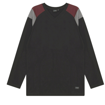 Yugo Sport V-Neck Knit Pajamas - Raglon - Long Sleeve - 9358 -