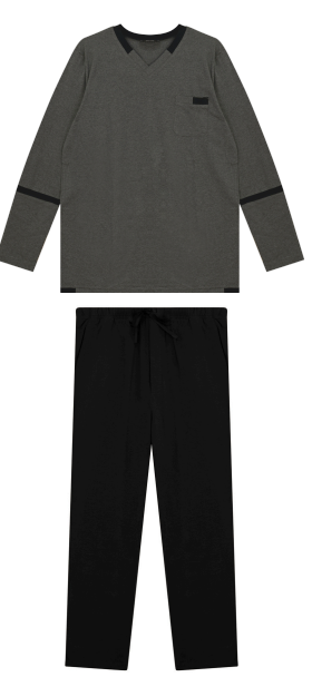 Yugo Sport V-Neck Knit Pajamas - 9377 -