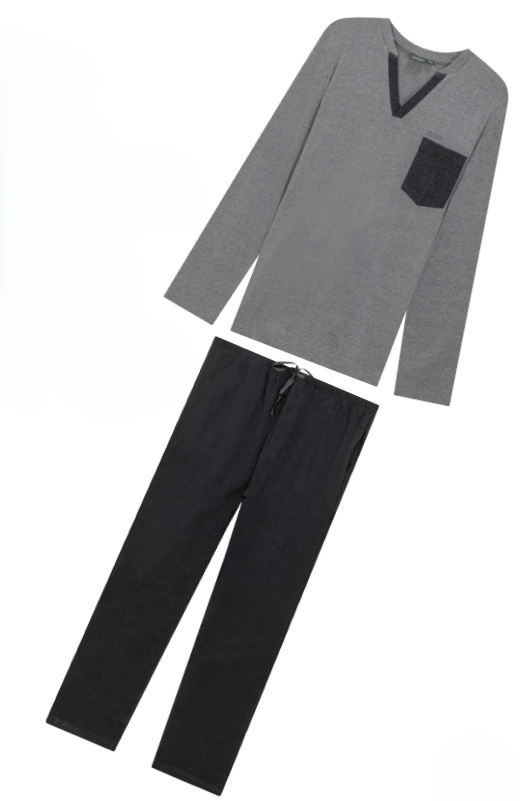 Yugo Sport V-Neck Knit Pajamas - 9436 -