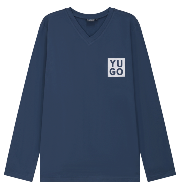 Yugo Sport V-Neck Knit Pajamas - 9472 -