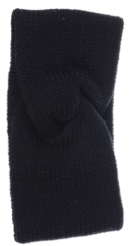 Fantino Black Knit Headband