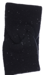 Fantino Black Speckled Knit Headband
