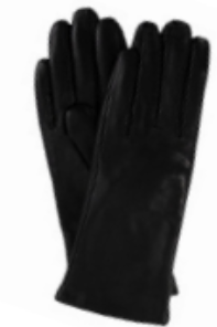Genuine Fur Ladies Cashmere Lined Leather Gloves -
