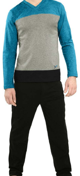 Yugo Sport V-Neck Knit Pajamas - Short Sleeve - 9297 -