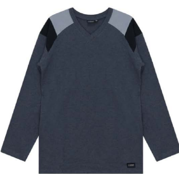 Yugo Sport V-Neck Knit Pajamas - Raglon - Long Sleeve - 9358 -
