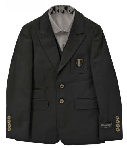 Armando Martillo Boys Slim Fit  4 Pc Suit - Gold Buttons - 634SL -