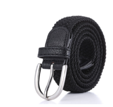 Jabeu Boys Elastic Braided Belt w/ Metal Buckle -