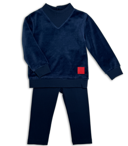 Jolie Enfants Velour 2-Piece Set - FW25 - FB3945 -