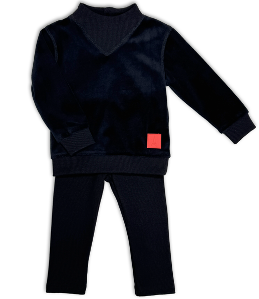 Jolie Enfants Velour 2-Piece Set - FW25 - FB3945 -
