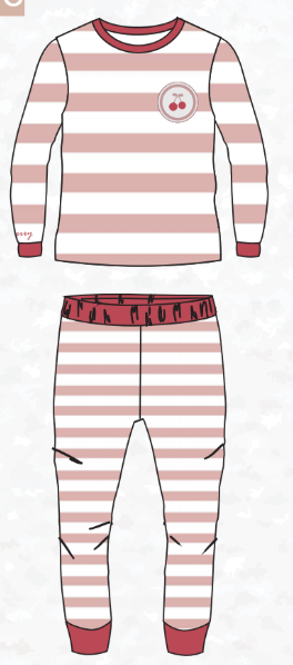 Clouds Striped Pajamas - SS25 -