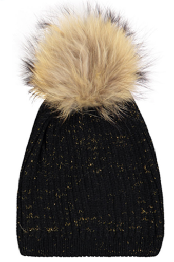 Pemberton Metallic Pom-Pom Hat