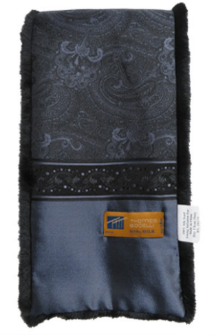 Thomes Bocelli Silk & 100% Rabbit Fur Scarf -