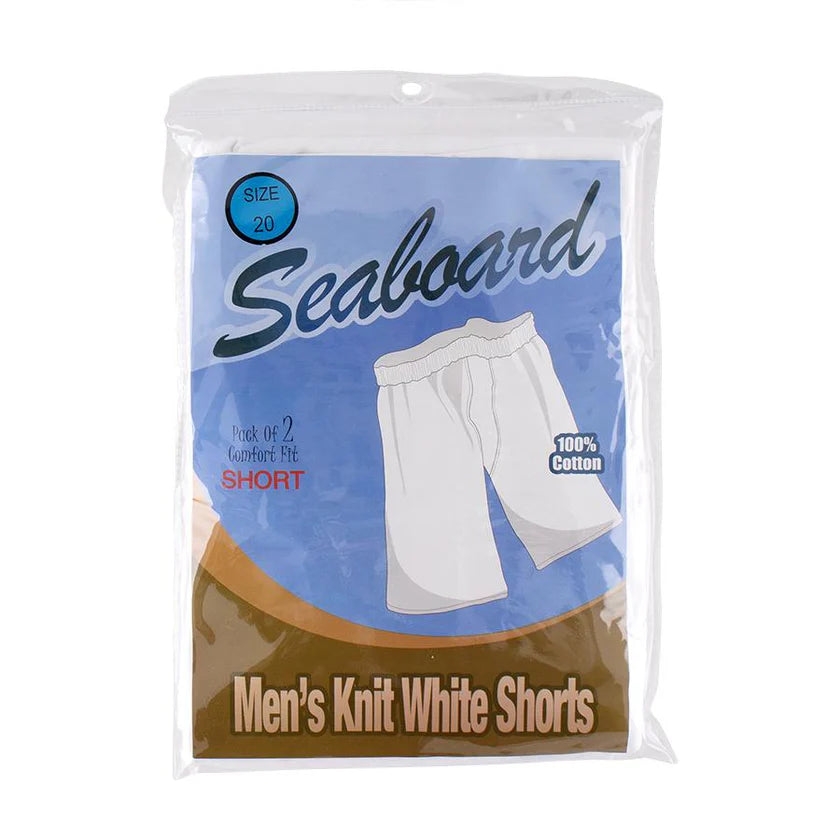 Seaboard Cotton Knit Long Boxer Shorts - Chassidish Gatches - 2 Pack -