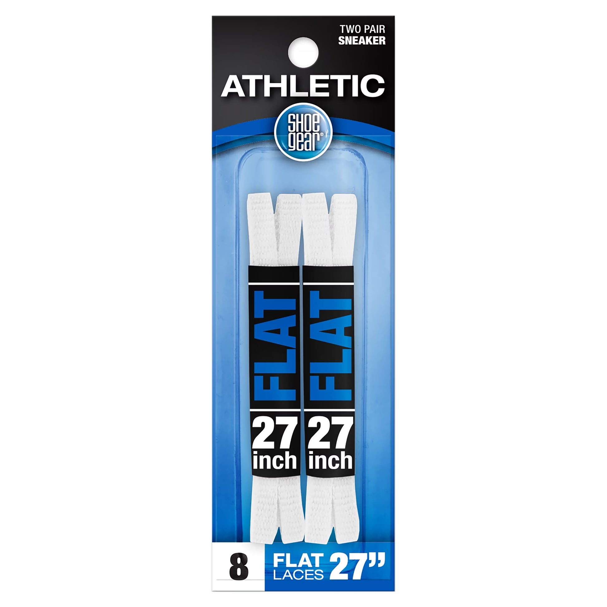 Shoe Gear 27" White  Flat Shoe Laces