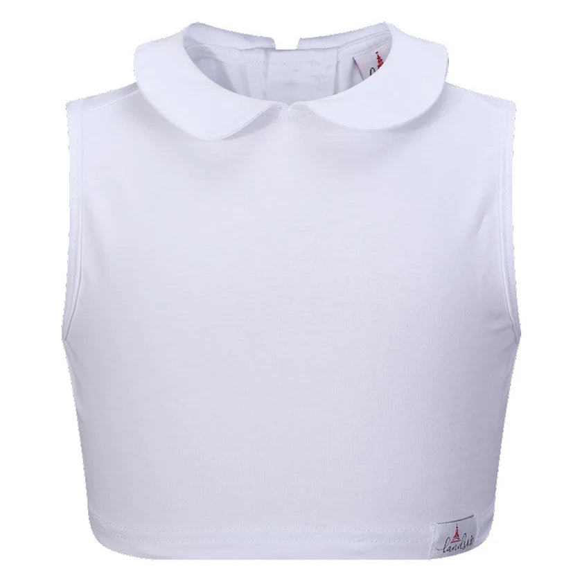 Landskid Girls White Dickey W/ Peter Pan Collar -