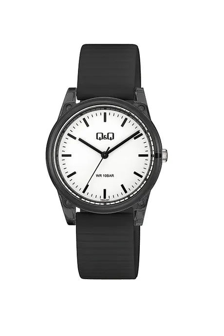 Q&Q Mens Watch - Black/Clear