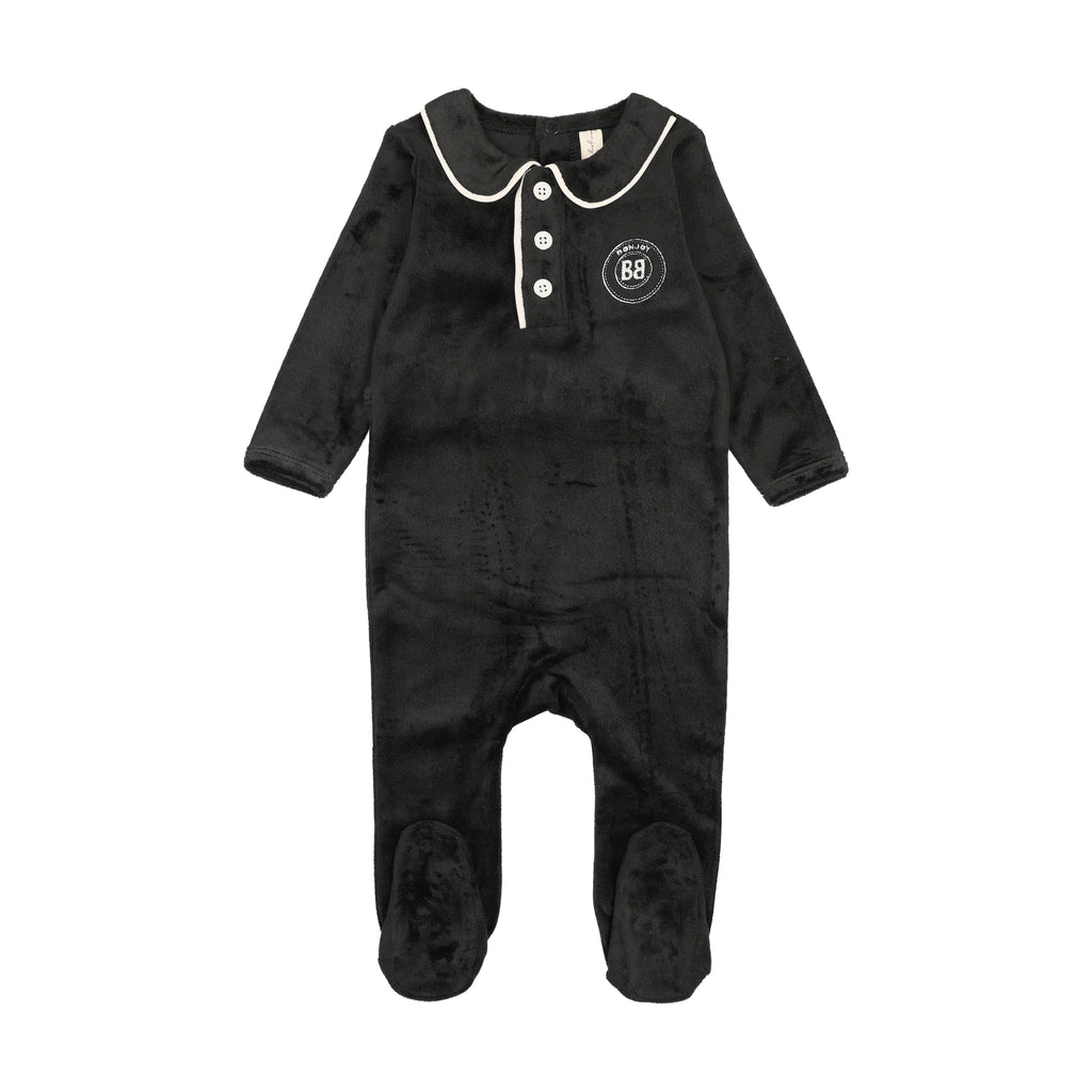 Bonjoy Velour Collar Emblem Footie - FW25 -
