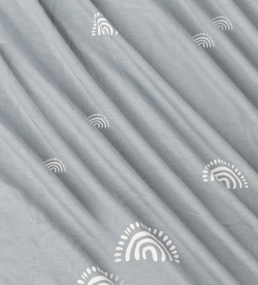 Little Pipers Fitted Rainbow Crib Sheet -