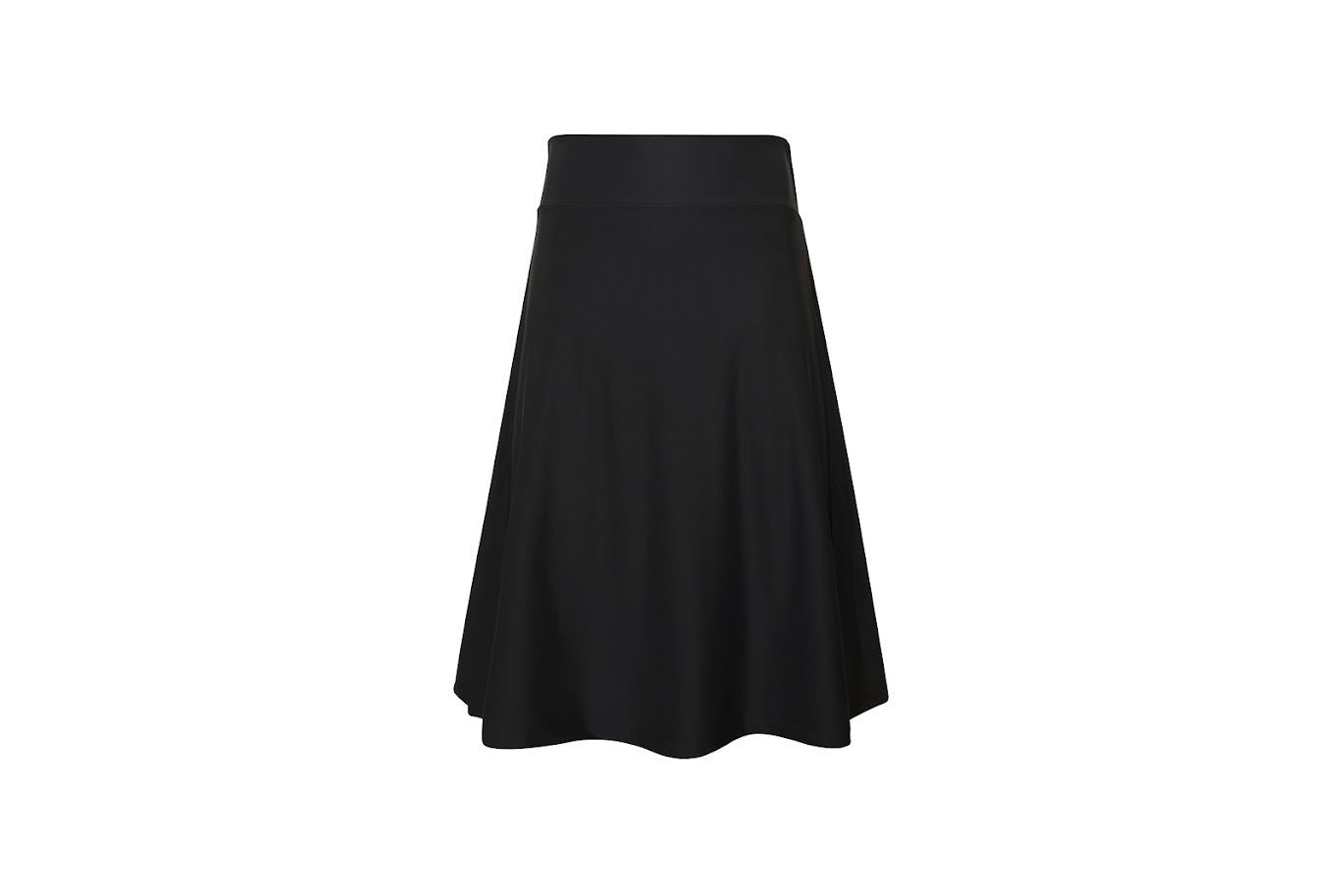 Abstract Girls Black Swim Skirt -