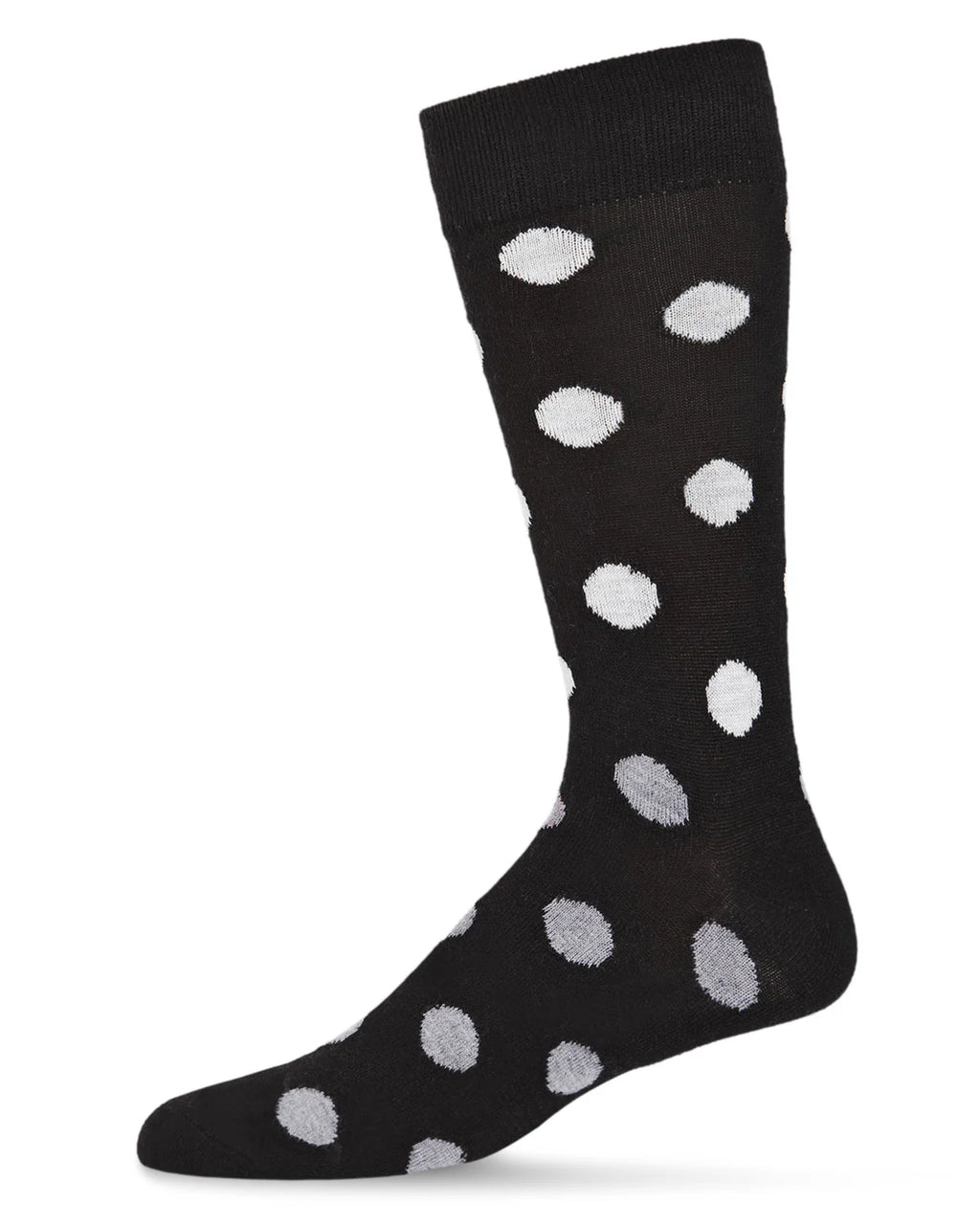 MeMoi Mens Polka Dot Cashmere Crew Socks - ACL05877 -