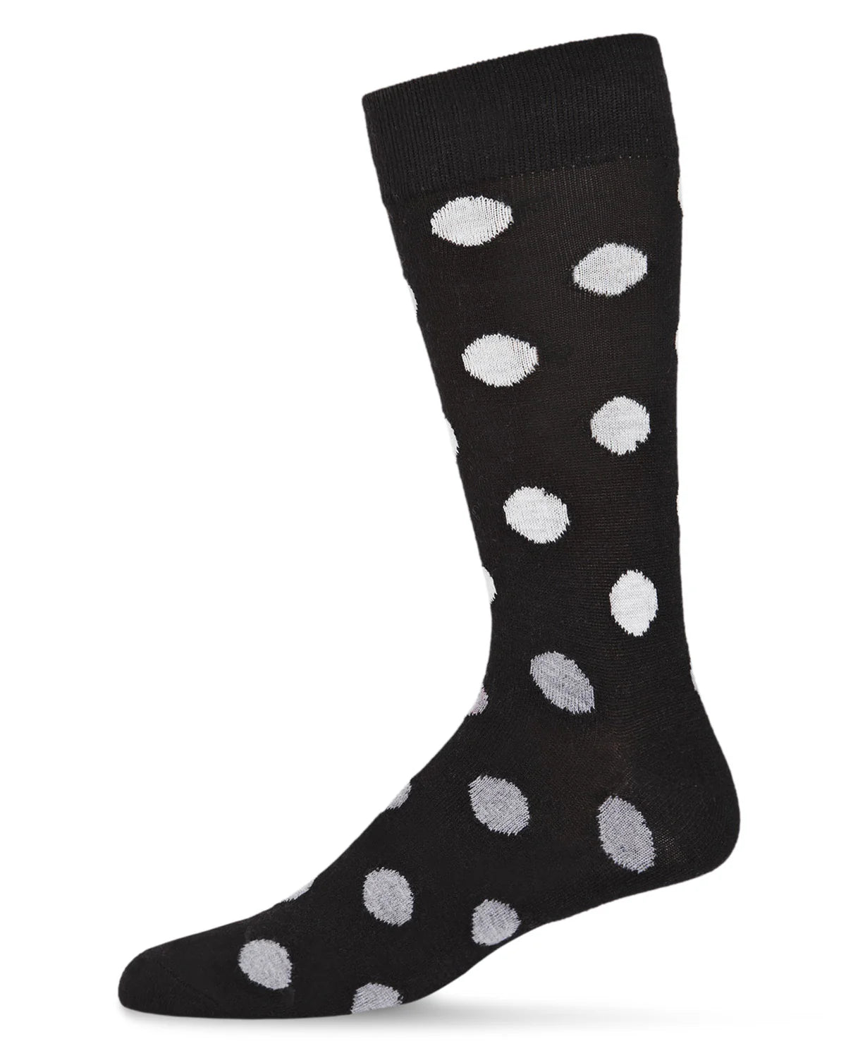 MeMoi Mens Polka Dot Cashmere Crew Socks - ACL05877 -