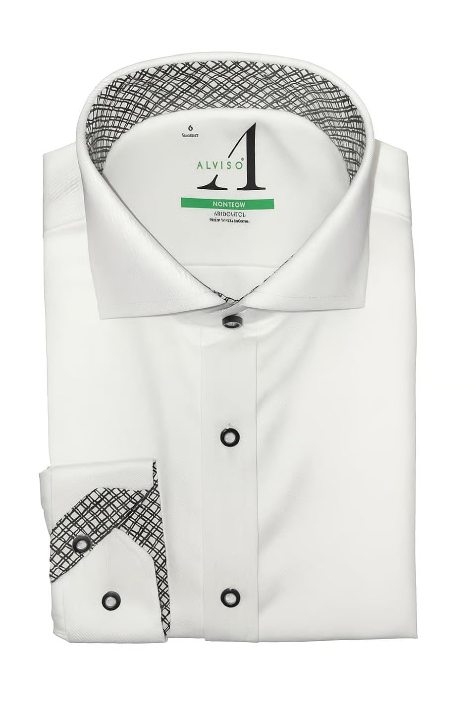 Alviso Boys Contrast White Shirt - Checked - 4571 - Slim Fit - FW25 -
