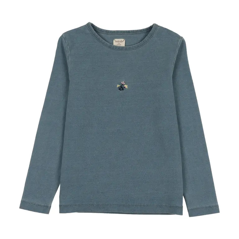 Analogie Dainty Denim Girls Tee - Long Sleeve - SS26 -