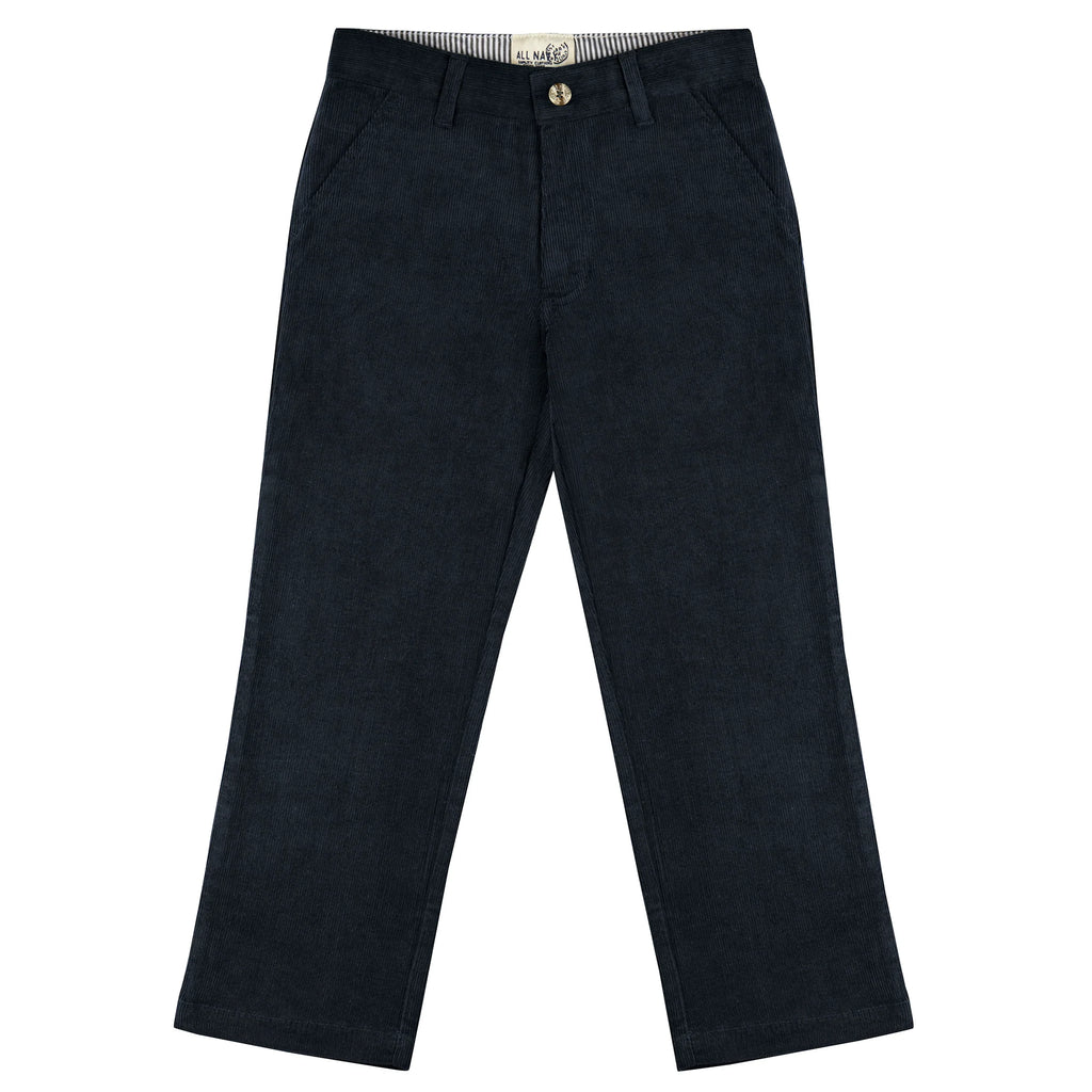 All Navy Boys Corduroy Pants - Toddler Sizes - Slim Fit -