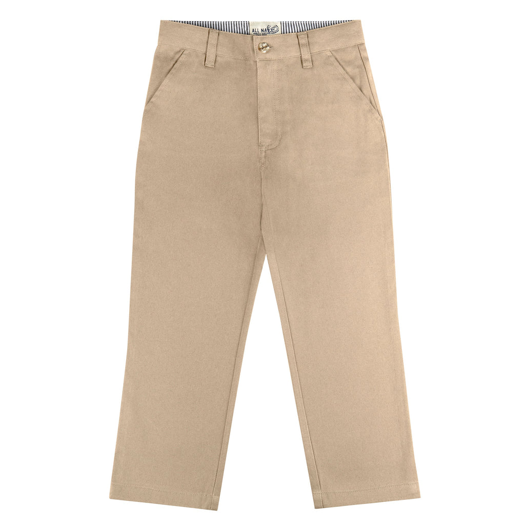 All Navy Boys Cotton Pants - Regular Fit -