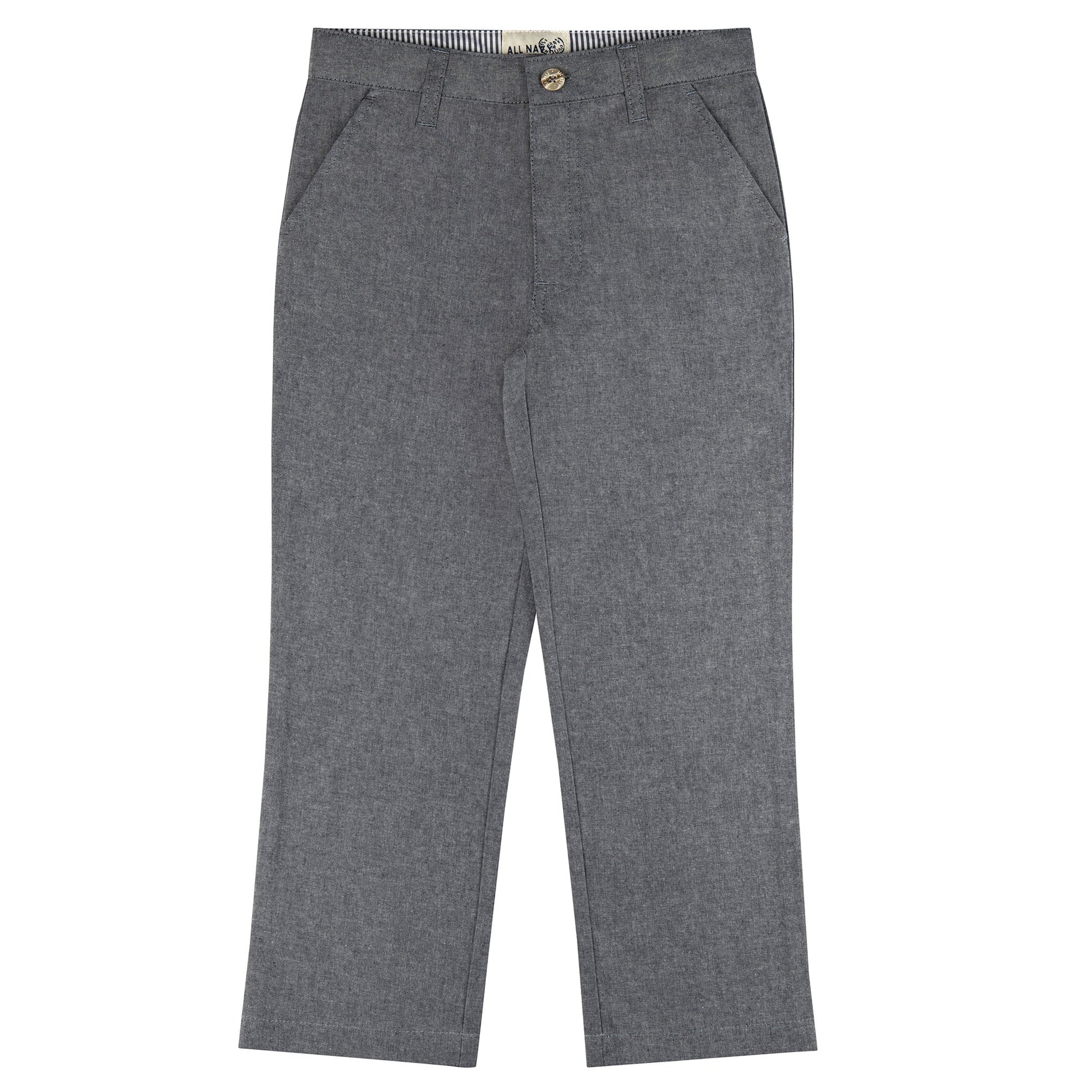 All Navy Boys Cotton Pants - Toddler Sizes - Regular Fit -