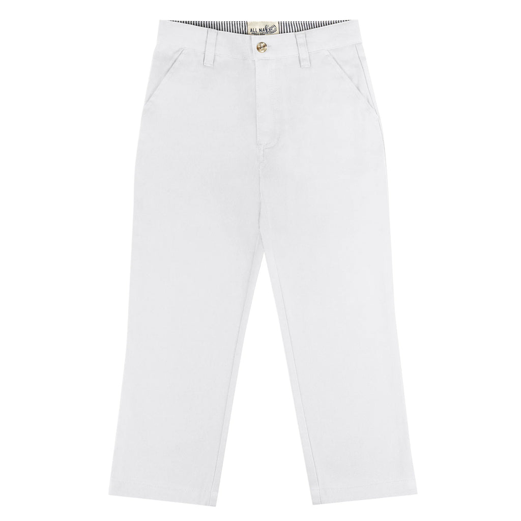 All Navy Boys Cotton Pants - Regular Fit -