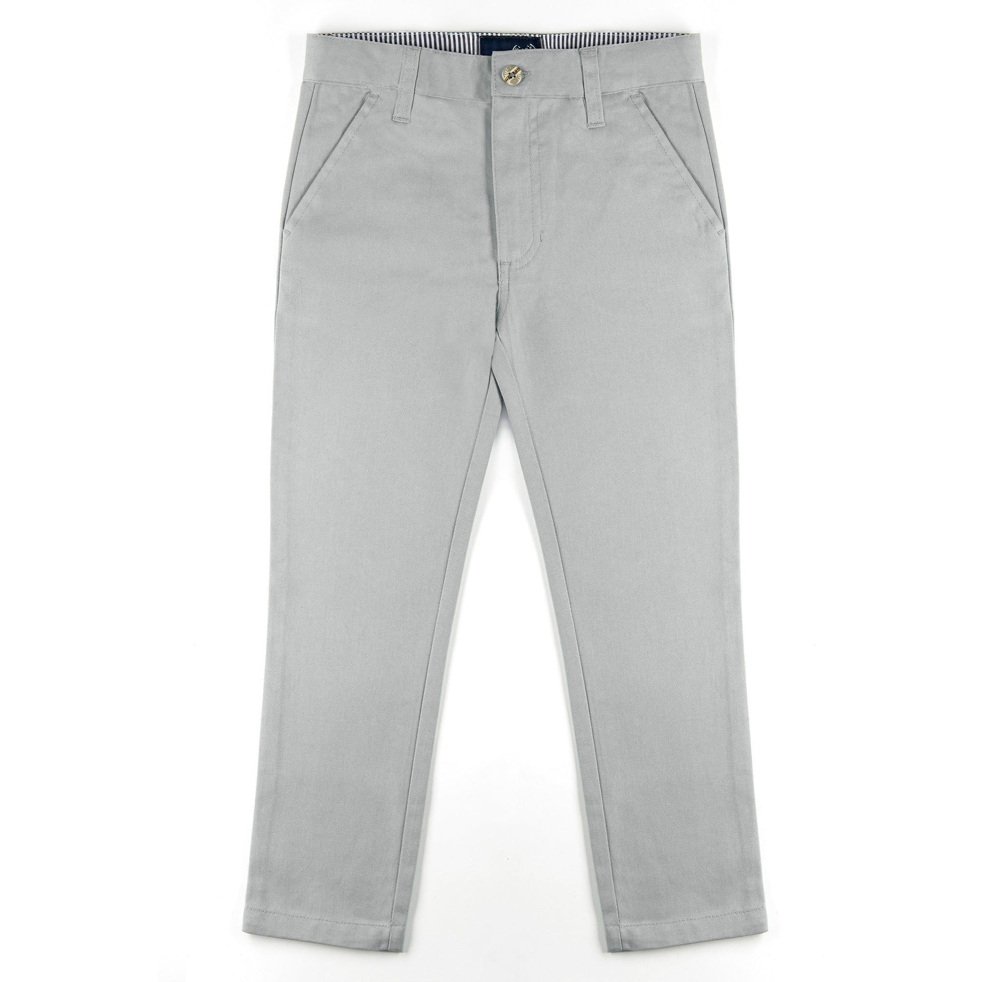 All Navy Boys Cotton Pants - Toddler Sizes - Slim Fit -
