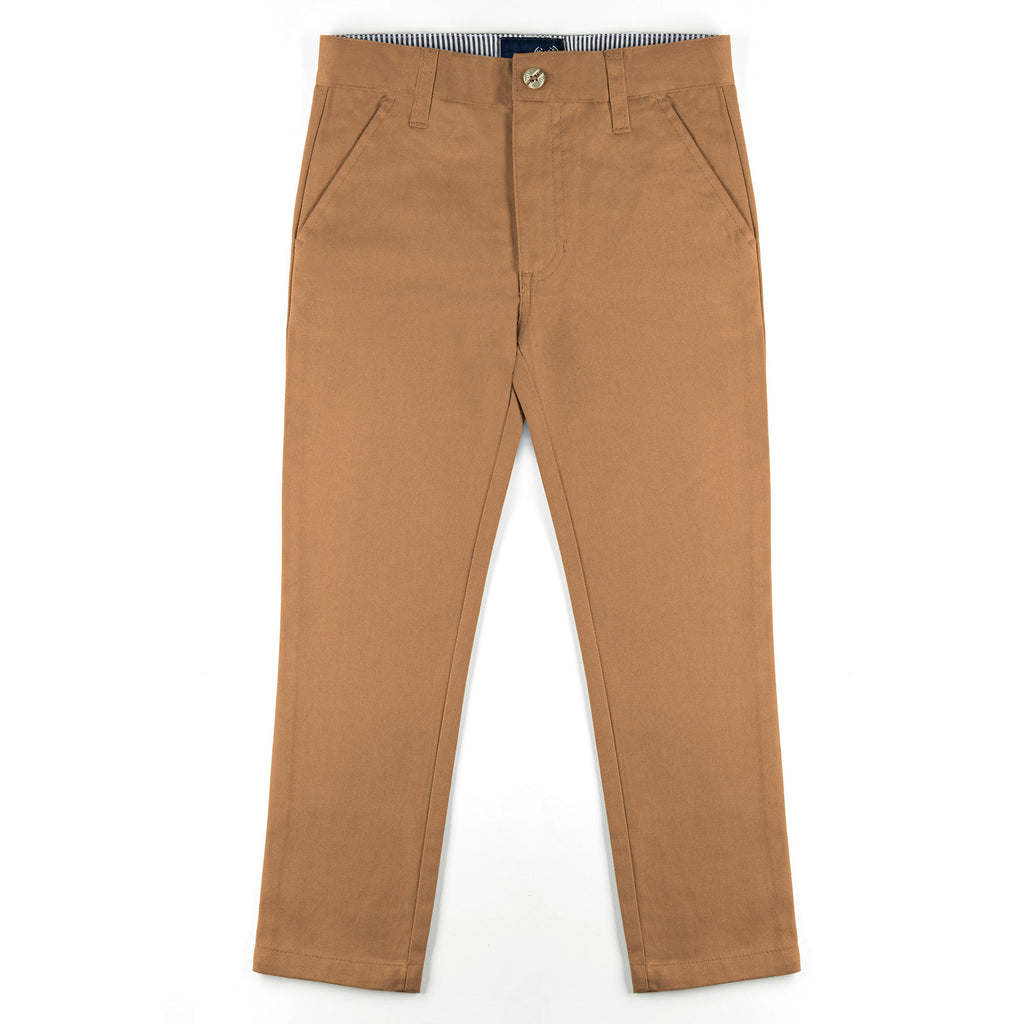 All Navy Boys Cotton Pants - Slim Fit -