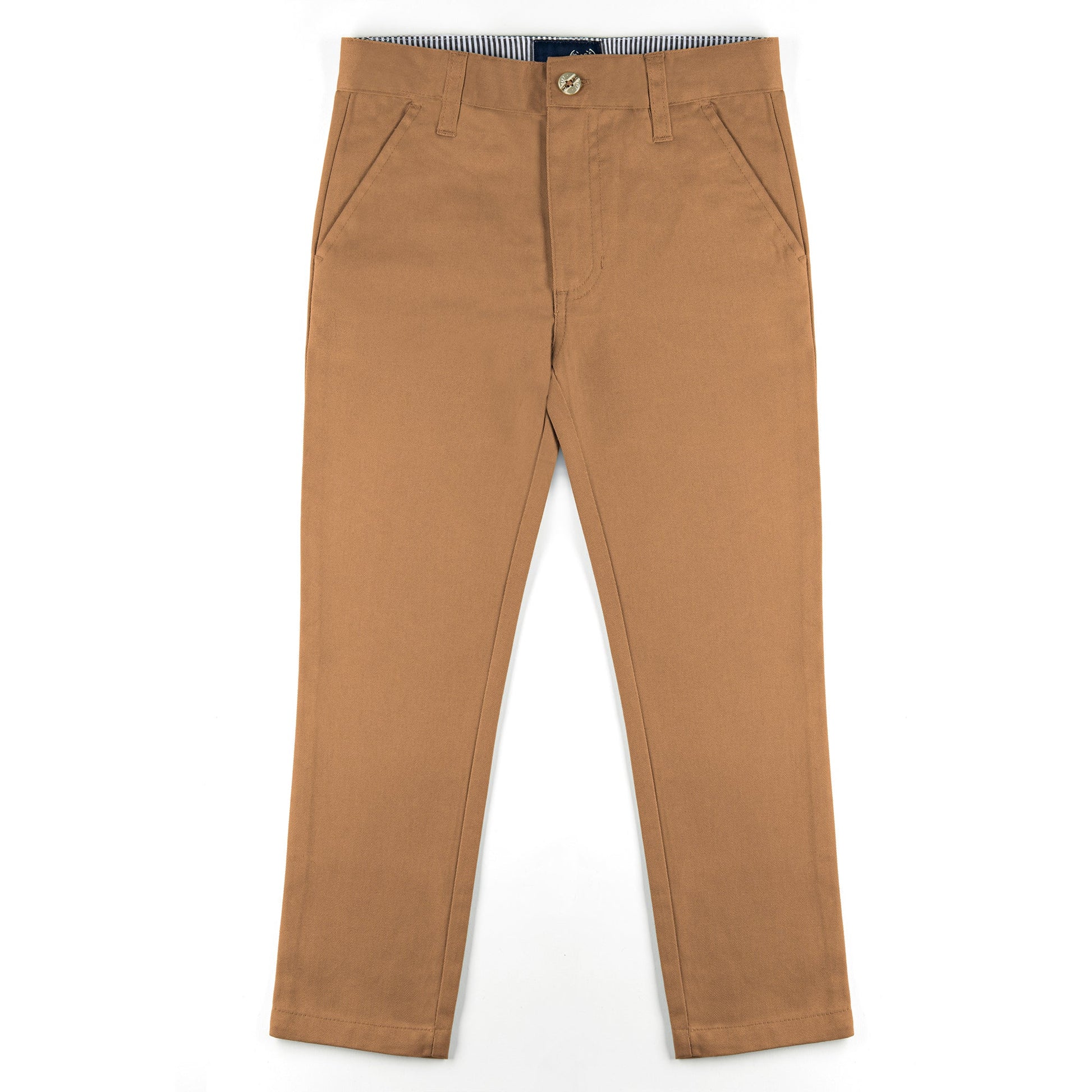 All Navy Boys Cotton Pants - Toddler Sizes - Slim Fit -