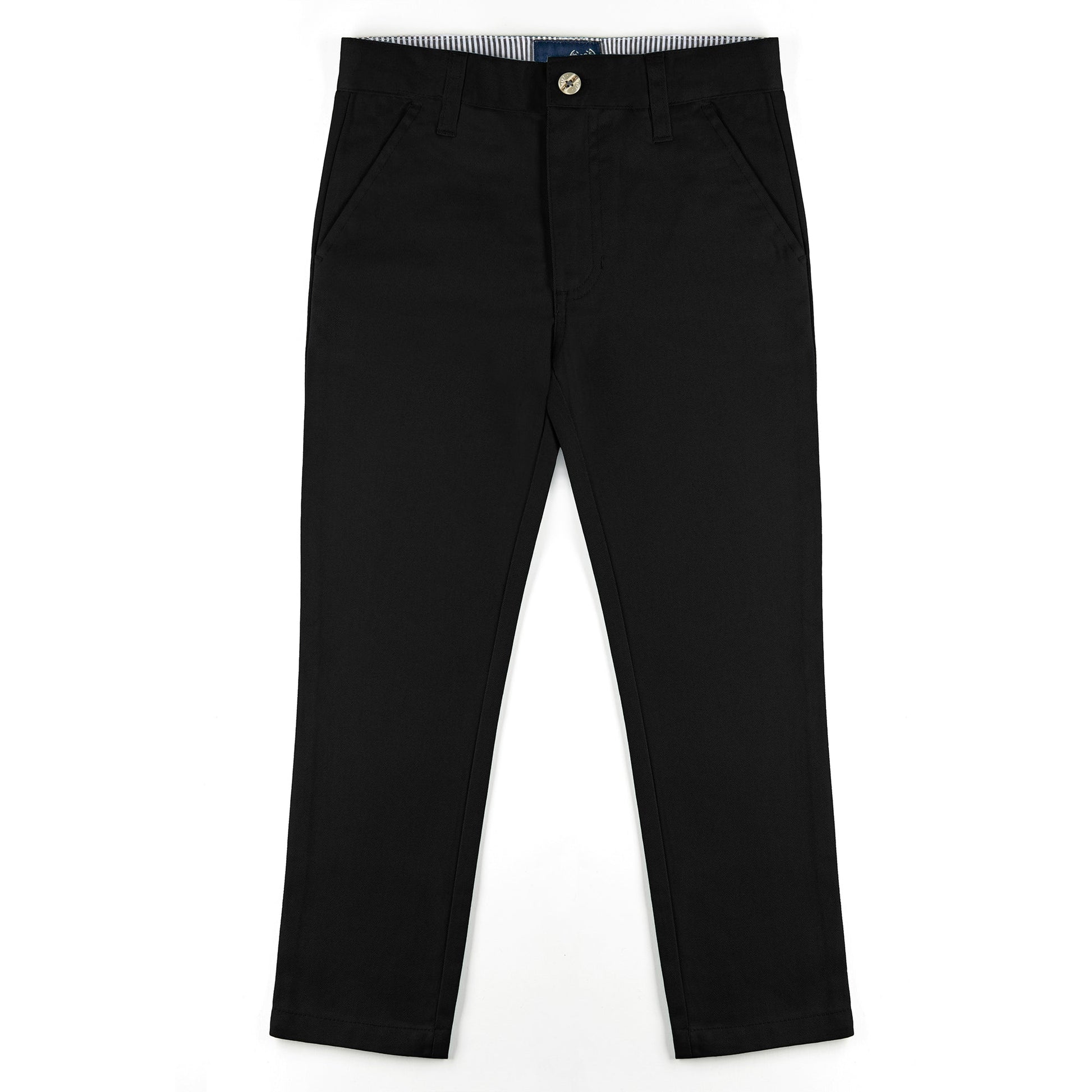 All Navy Boys Poly/Cotton Pants - Slim Fit -