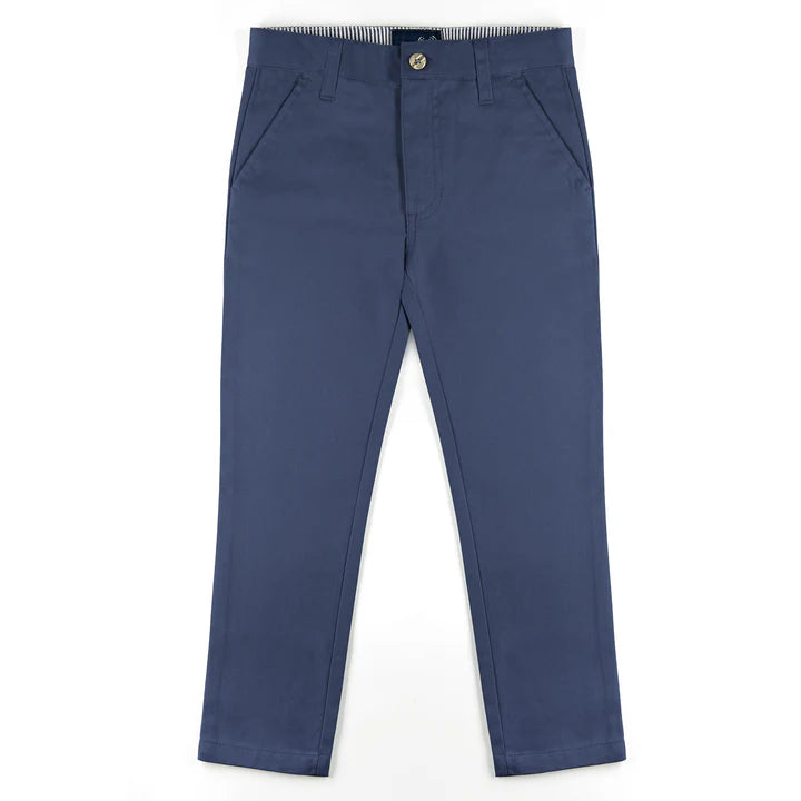 All Navy Boys Poly/Cotton Pants - Slim Fit -