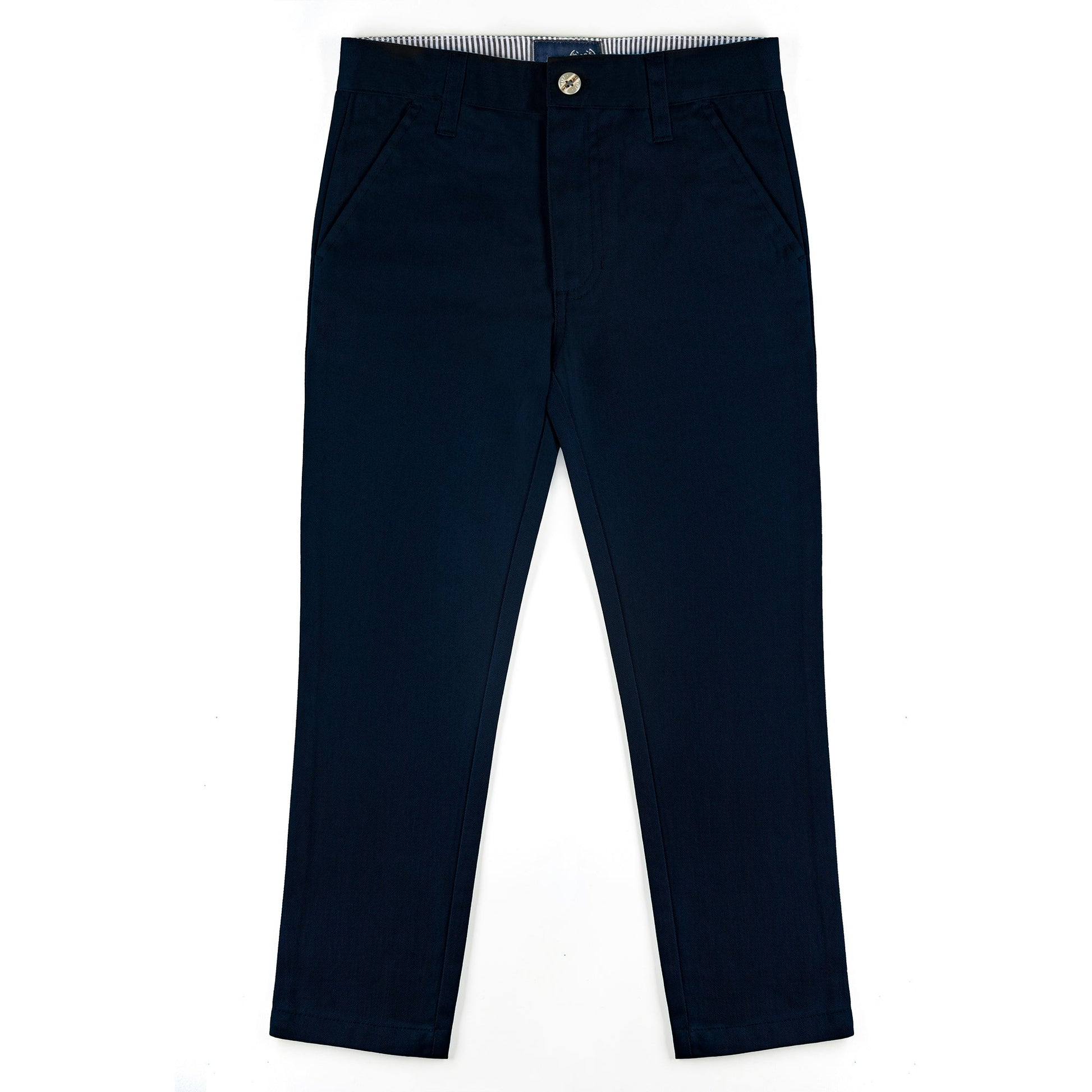 All Navy Boys Poly/Cotton Pants - Toddler Sizes - Slim Fit -