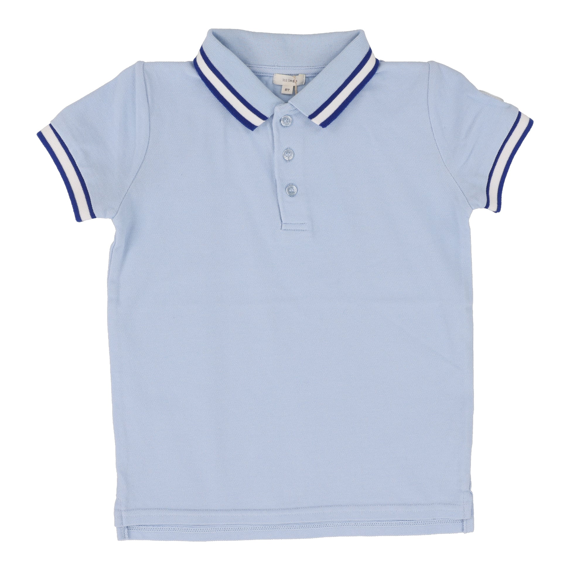 Lil Legs Thick White Stripe Polo - Short Sleeve - SS25 -