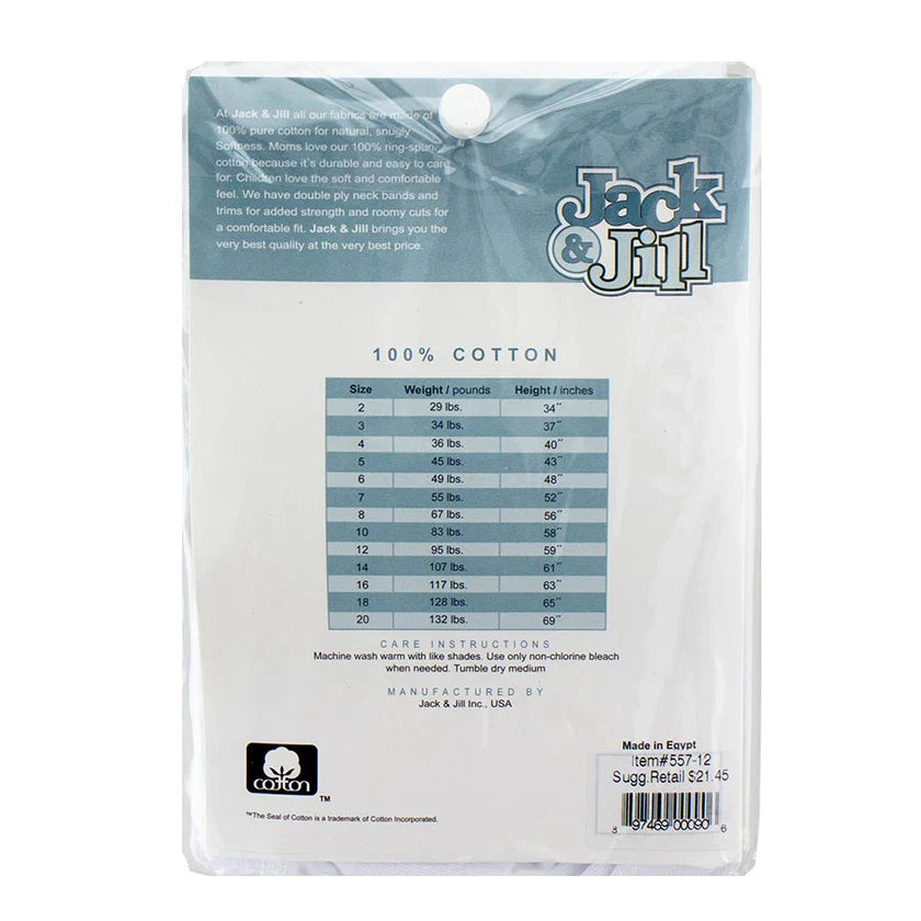 Jack & Jill Boys White Briefs - 3 Pack -