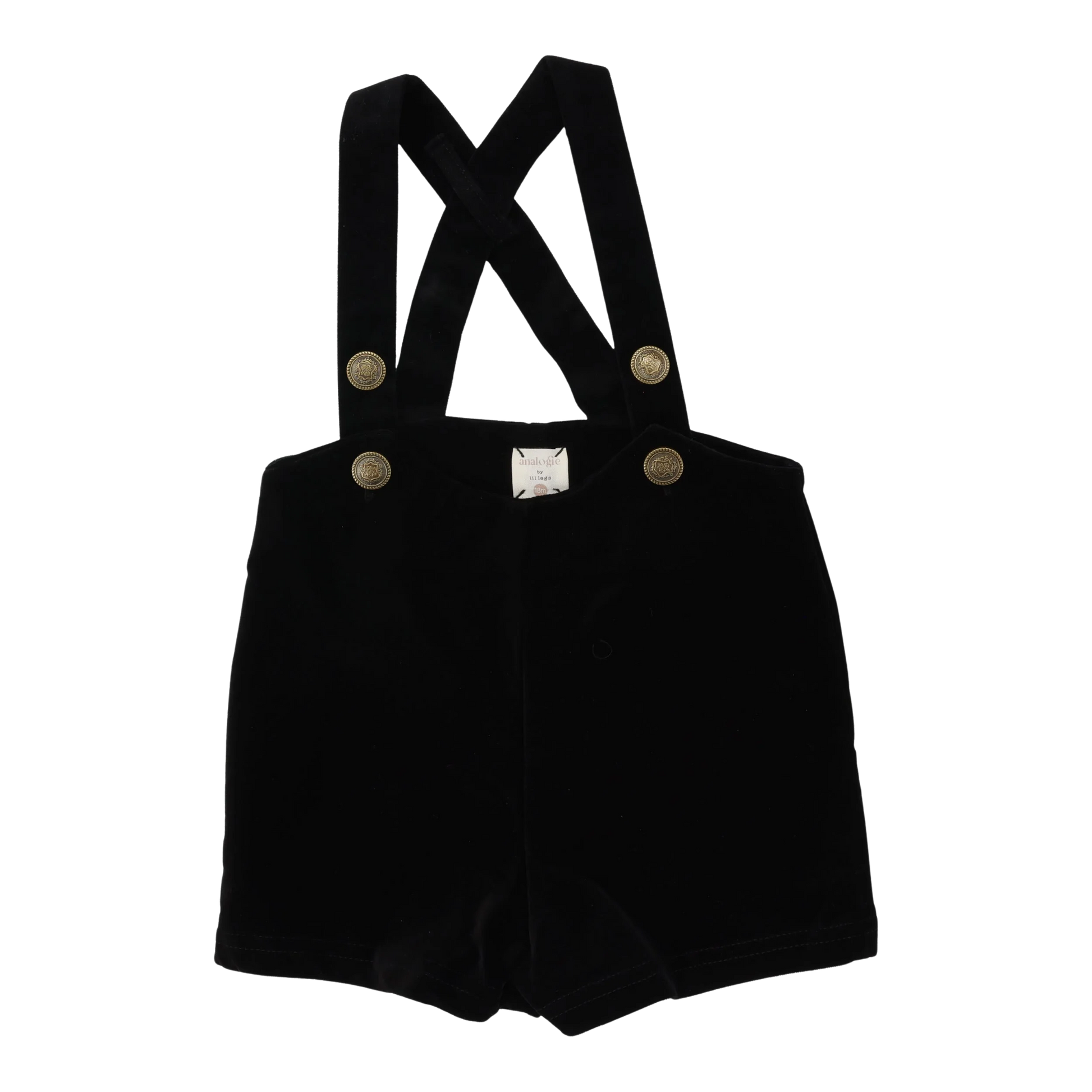 Analogie Velvet Suspender Shorts -