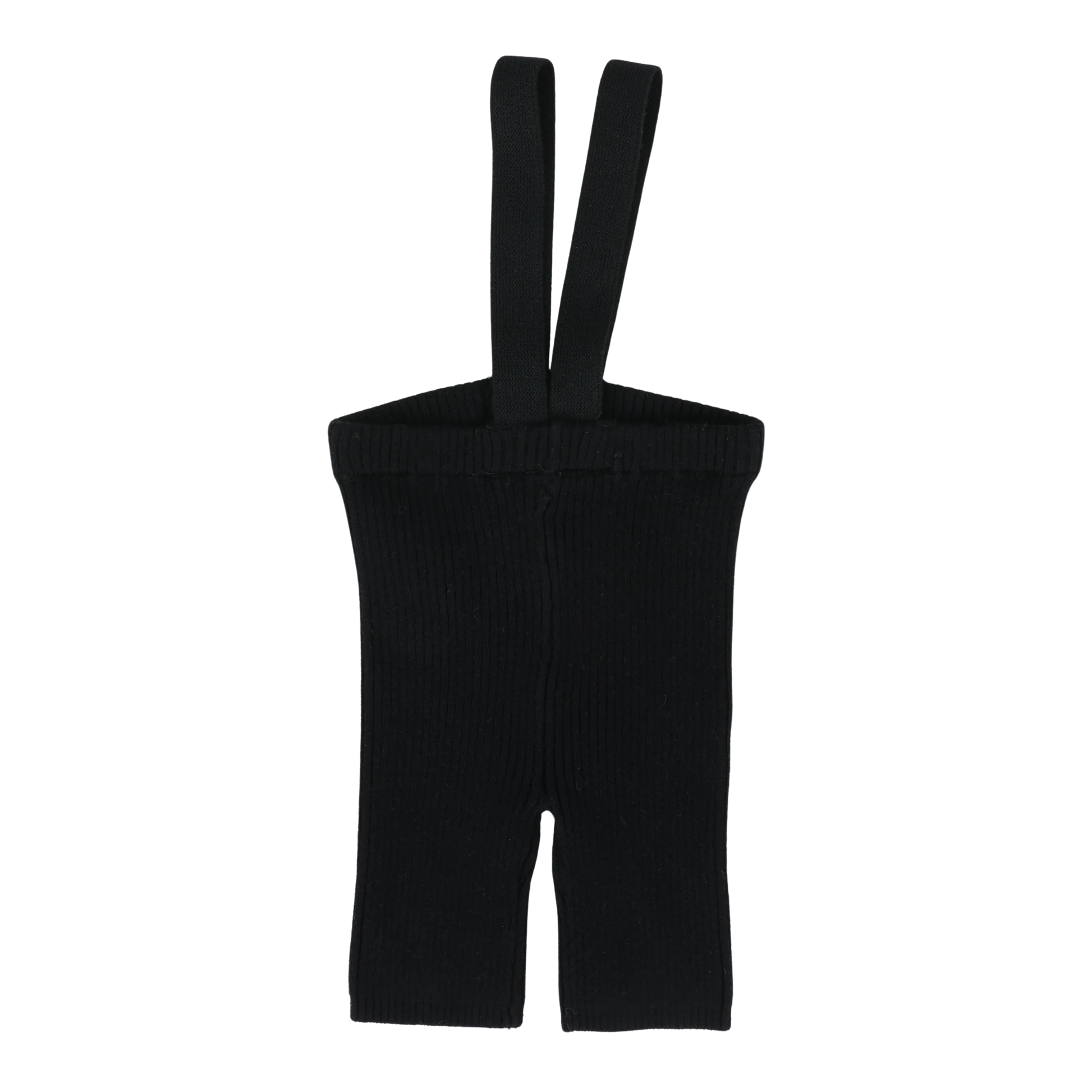Lil Legs Basic Knit Suspender Shorts -