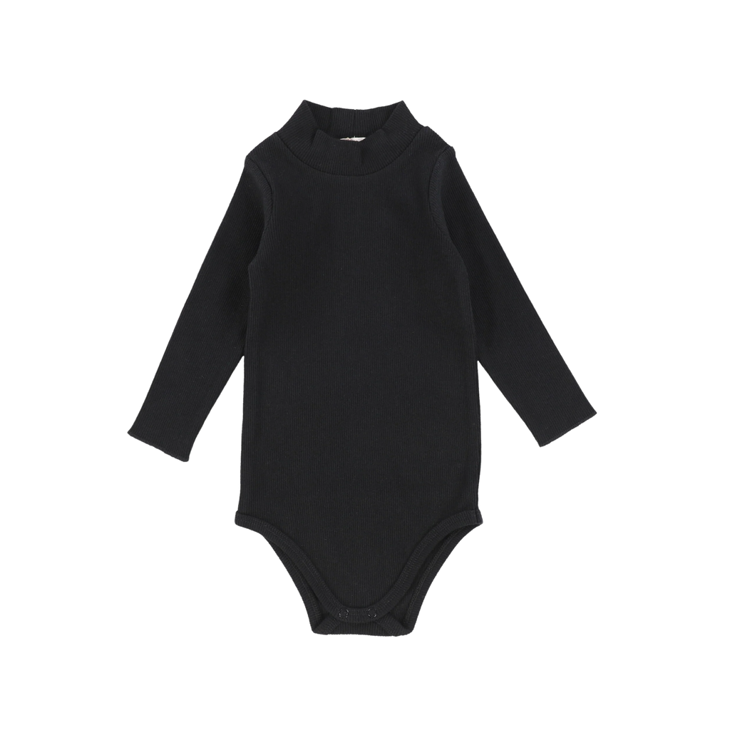 Lil Legs Ribbed Mock Neck Onesie - Basic Colors -